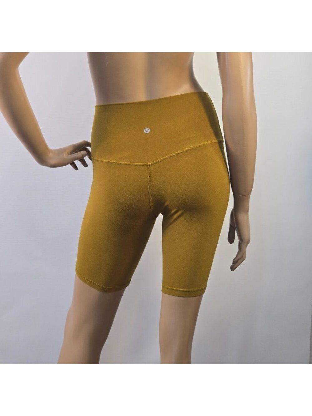 Lululemon Align Bike Shorts Sz 6 Gold Spice Colorway /Mustard